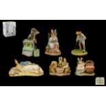 A Mixed Collection Of Beatrix Potter Figures To include boxed Border Fine Arts Johnny Town Mouse