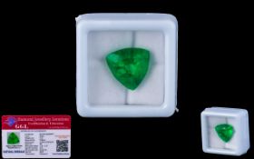 Emerald Loose Gemstone With GGL Certificate/Report Stating The Emerald To Be 7.