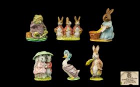 Beswick Collection of Beatrix Potter Figures ( 6 ) Six In Total. All Figures are In Mint Condition.