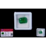 Emerald Loose Gemstone With GGL Certificate/Report Stating The Emerald To Be 6.