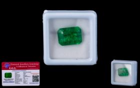 Emerald Loose Gemstone With GGL Certificate/Report Stating The Emerald To Be 6.