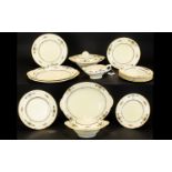 Grindley Part Dinner Service to include 5 dinner plates, 6 sandwich/cake plates, 6 side plates, 3