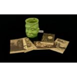 WWI Interest 'Old Bill' By Bruce Bairnsfather Novelty Glazed Ceramic Mug And Small collection Of