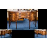 A Rackstraw Sideboard - Solid Mahogany Top And Cross Banding With Line Inlay. Height 91cm.