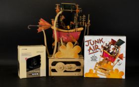 Modern Mechanical Wooden Automata 'Junk Air' fully working and in good order, complete with original