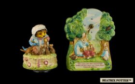 Border Fine Arts Boxed Beatrix Potter Ceramic Musical Figure Plays 'In The Garden' in the form of