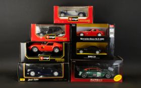 A Collection of Boxed Model Cars to include Maisto Special Edition Jaguar X J220,