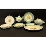 A Collection Of Susie Cooper Crown Burslem Ceramics Seventeen items in total,