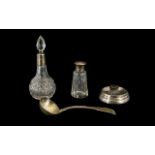 A Small Collection Of Silver Items Four pieces in total to include ashtray - inscribed L.P.G.