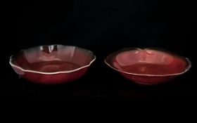 Carlton Ware Three (3) 'Rouge Royale' Bowls.