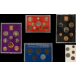 Royal Mint Collection of United Kingdom Coin Sets ( 5 ) Comprises 1/ 1970 United Kingdom