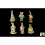 Royal Albert Collection of Beatrix Potter Figures ( 6 ) Six In Total.