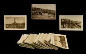 A Collection Of Blackpool Photographic Postcards Early 20th century Sepia tone cards depicting