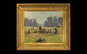 European Impressionist School Painted In The Manner of Emile Claus ( French ) 1849 - 1924 - Titled