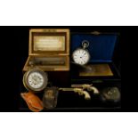 A Good Mixed Lot Of Assorted Collectables to include watches, music box,