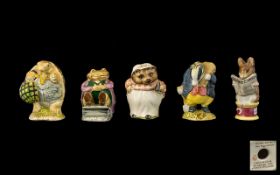 Beswick Collection of Beatrix Potter Figures ( 5 ) Five In Total. All Figurines In Mint Condition.