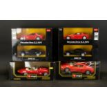 A Collection of Boxed Model Cars to include Rastar BMW Z4 Mercedex Benz SLA AMG x2 and BMW Z$,