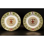 Two Spode Limited Edition Boxed Cabinet Plates 'The Duke Of York Plate' Each certificated and in