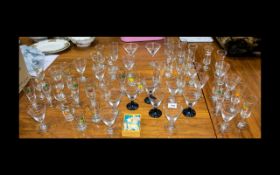 A Large Quantity Of Vintage Glassware To Include Babysham, Pink Lady, Snowball Etc.