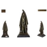 Art Deco - Reproduction / Impressive and Quality Bronze Figure by D.H.