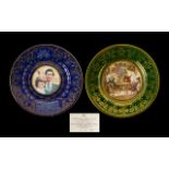 Caverswall Wall Plate Commemorating the Wedding of Prince Charles to Diana Spencer on 29th July