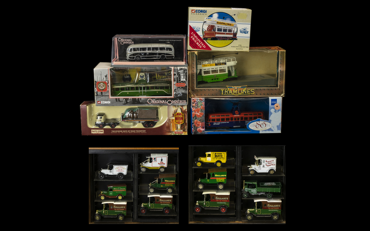 A Mixed Collection Of Diecast Models To include six boxed items - Corgi 4005 Railcoach,