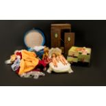 Collection of Vintage Toys to include 3 'Tressy' Dolls, a doll's bed with bedding,