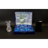 Thomas Webb Crystal Four Cut Crystal Goblets In Presentation Case All in very good,