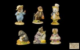 Beswick Collection of Beatrix Potter Figures ( 6 ) Six In Total. All Figures are Mint Condition.