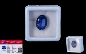 Blue Sapphire Loose Gemstone With GGL Certificate/Report Stating The Sapphire To Be 7.