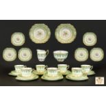 Dakin English Bone China Tea Set To include seven cups and saucers, side plates, sugar and milk.