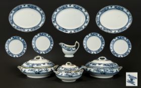 A Quantity Of Losol Ware Beverley Pattern Serve Ware Comprising graduating meat plates,