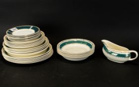 A 30 Piece Part Dinner Service, Mixed Patterns.