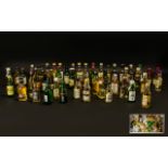 A Large And Varied Collection Of Miniature Whisky All capsules intact,