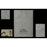 The Who Autographs on Programme dated 1989 signed by Pete Townsend & John Entwistle,