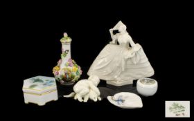 A Collection Of Decorative Ceramics To include Rosethal trinket box,