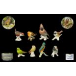 Goebel West Germany A Collection Of Eight Ceramic Bird Figures Each marked to base, to include,