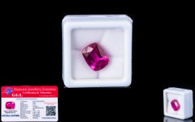 Natural Pink Sapphire Loose Gemstone With GGL Certificate/Report Stating The Sapphire To Be 9.