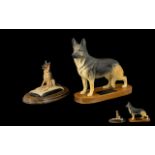 German Shepherd Interest Two Ceramic Figures To include Beswick Connoisseur model 'Alsatian' in the
