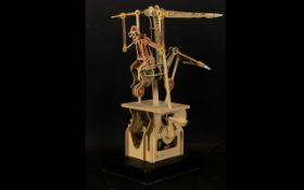 Modern Mechanical Wooden Automata 'The L