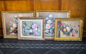 A Collection Of Floral Still Life Prints