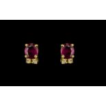 18ct Gold Attractive Rubies & Diamonds S