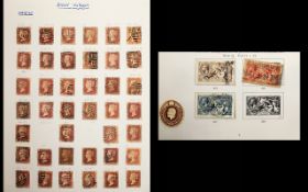 Stanley Gibbons Four Ring Album with sev