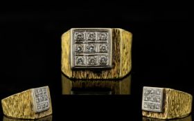 18ct Yellow Gold Gentleman's Diamond Set