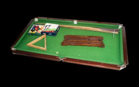 Antique Table Top Snooker/Billiards Tabl