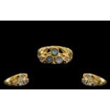 Antique Period Attractive 14ct Opal and