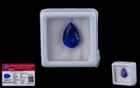 Blue Sapphire Loose Gemstone With GGL Ce