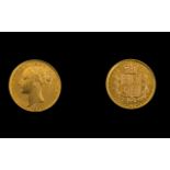 Queen Victoria 22ct Gold Young Head - Sh