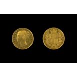 Queen Victoria 22ct Gold Young Head/Shie