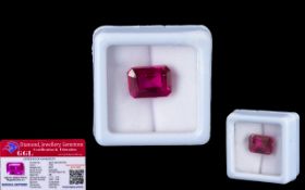 Pink Sapphire Loose Gemstone With GGL Ce